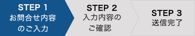 STEP 1お問合せ内容のご入力